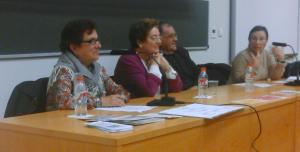d'esquerra a dreta: Roser Santolària, Pilar Calatayud, Ferran Zurriaga i Adela Costa